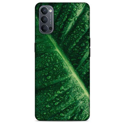 Lopard Oppo Reno 4 Uyumlu Kılıf Bahar (31) TPU Kılıf Nemli Yaprak