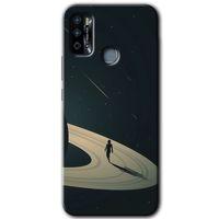 İnfinix Hot 9 Play Kılıf HD Desen Baskılı Arka Kapak - Space Planet