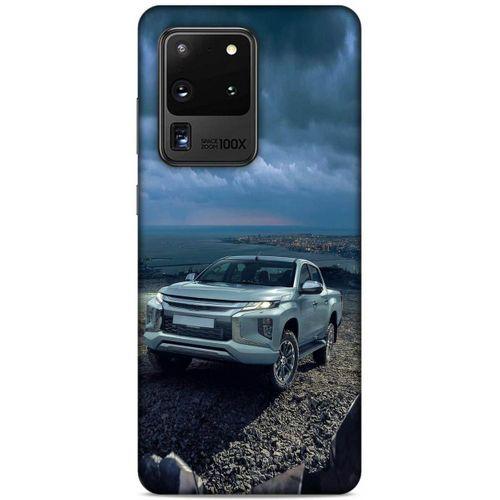 Lopard Samsung Galaxy S20 Ultra Uyumlu Kılıf PickUpX (37) Silicone Cover Açık Mavi