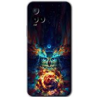 Vivo Y21 HD Baskılı Kılıf + 9D Tam Ekran Koruyucu - Ballı Baykuş