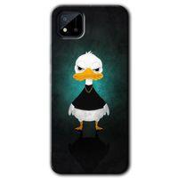 Realme C11 Kılıf HD Desen Baskılı Arka Kapak + Temperli Cam - Angry Duck