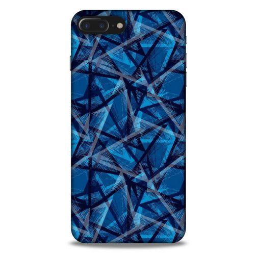 Apple Iphone 8 Plus Uyumlu Kılıf Mavi Delisi (46) Core Armor Kılıf Geometrik