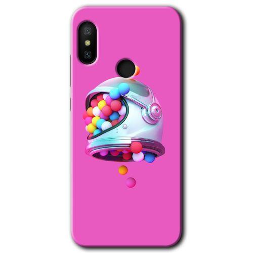 MRCİLETİSİM Xiaomi Mi Max 3 Kılıf HD Desen Baskılı Arka Kapak+Temperli Cam - Uzay Başlığı
