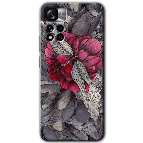 Potkal Hediye Fabrikası Xiaomi Redmi Note 11 Pro Plus 5G Kılıf HD Desen Baskılı Arka Kapak - kelebek Ömrü