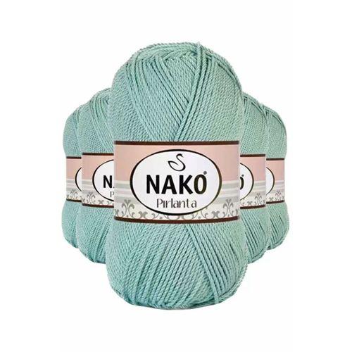 5 Adet Pırlanta Amigurumi El Örgü İpi Yünü Çağla Yeşili 12297 - nako mudanis