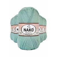 5 Adet Pırlanta Amigurumi El Örgü İpi Yünü Çağla Yeşili 12297 - nako mudanis