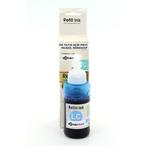 Epson T6735 / L800 / L805 / L810 / L850 / L1300 / L1800 Açık Mavi Mürekkep Tüpü 70ml