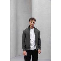Marcel Regular Fit Fermuarlı Kıstırma Cepli Üç İp Şardonlu Erkek Sweatshirt - Avcı Yeşili