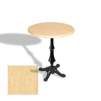 Dockers Çipa 1012 Döküm Ayak Yuvarlak Masa Çap 70cm - (Werzalit, Wermodin ve Allzalit Tabla) - Akçaağaç