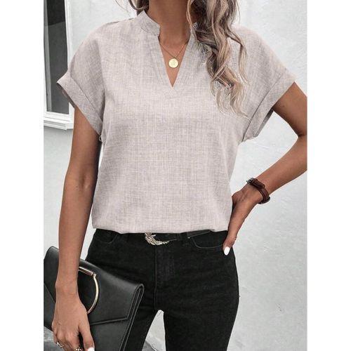 Kadın Kısa Kollu Hakim Yaka Sofya Bluz