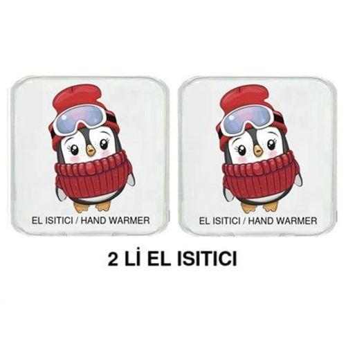 2 Adet Bereli Penguen Cep Sobası,El Isıtıcı,Sıcak Su Torbası Pvc  10X9,5Cm