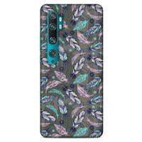 Xiaomi Mi Note 10 Kılıf Desenli Özel Seri Tüyler (6) Silikon Kılıf