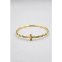 Taşlı Vip Bilezik - Altın