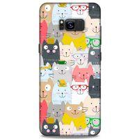 Lopard Samsung Galaxy S8 Plus Uyumlu Kılıf Kediler (33) Hybrid Kılıf Büyükler