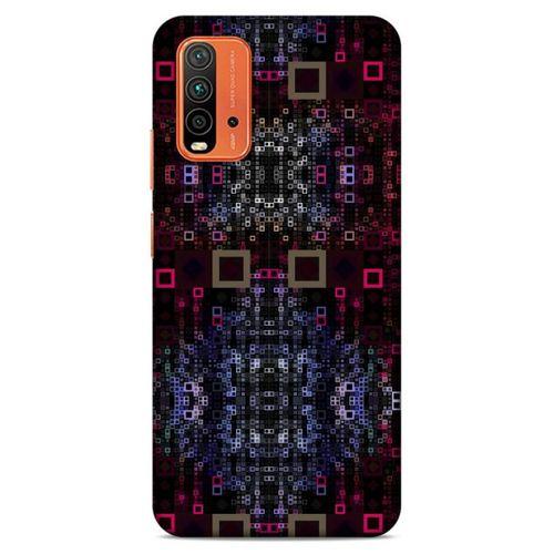 Lopard Xiaomi Redmi Note 9 4g Uyumlu Kılıf PiXel (18) Telefon Kılıfları Siyah Kırmızı