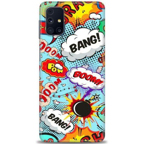 Samsung Galaxy M51 Kılıf HD Baskılı Kılıf - Bang Boom + Tam Ekran Koruyucu