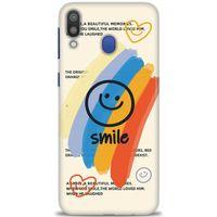 Samsung Galaxy M20 Kılıf HD Baskılı Kılıf - Smile + Tam Ekran Koruyucu