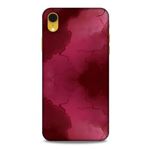 Mermer Desenli (7) Tema Telefon Kılıfı Bordo Apple iPhone XR Kılıf