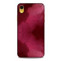 Mermer Desenli (7) Tema Telefon Kılıfı Bordo Apple iPhone XR Kılıf