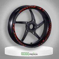 HONDA Honda Pcx 2014 - 2025 Uyumlu Turuncu Zebra Desen Büyük 1 Set Jant Şeridi