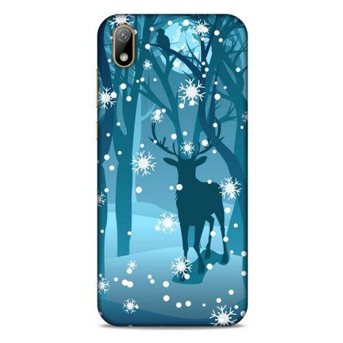 Huawei Y5 2019 Kılıf Snowix (28) Arka Kapak Mavi Koyu