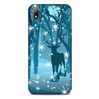 Huawei Y5 2019 Kılıf Snowix (28) Arka Kapak Mavi Koyu