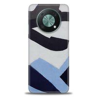 Huawei Nova Y90 Kılıf HD Baskılı Kılıf - Gri Mavi + Tam Ekran Koruyucu