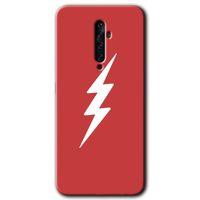 Oppo Reno 2z Kılıf HD Desen Baskılı Arka Kapak - Flash Logo