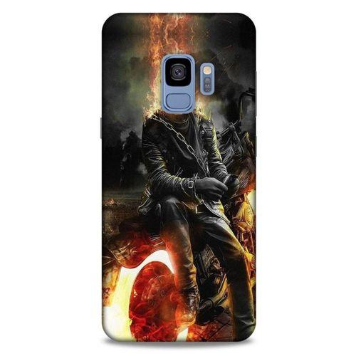 Samsung Galaxy S9 Uyumlu Kılıf Motorsiklet (16) Kalın Kılıf İskelet
