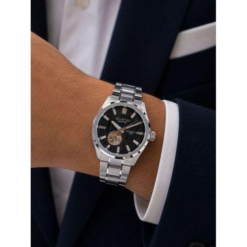 Quantum Otomatik Mekanizma Sapphire Cizilmez Cam Çelik Kordon 10 Atm Erkek Kol Saat EMG.1192.350