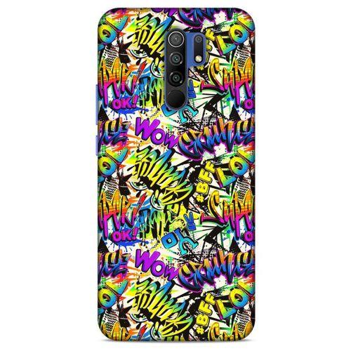 Graffitix (32) Desenli Silikon Kapak Xiaomi Redmi 9 Kılıf