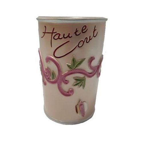 Diş Fırçalık,Macunluk Çiçekli Poliresin 7X7X10,5Cm Banyo Seti