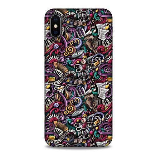 Graffitix (4) Desenli Silikon Kapak Apple iPhone XS Kılıf