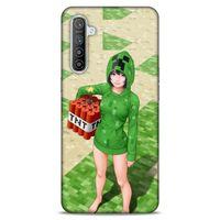 Lopard Oppo Realme XT Uyumlu Kılıf PiXel (33) Hybrid Kılıf TNT Girl