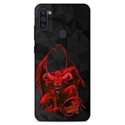 Lopard Samsung Galaxy M11 Uyumlu Kılıf Tattoo's (17) Tasarım Kılıf Red Dragon