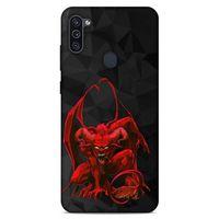 Lopard Samsung Galaxy M11 Uyumlu Kılıf Tattoo's (17) Tasarım Kılıf Red Dragon