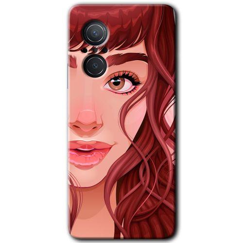 Huawei Nova 9 SE Kılıf HD Desen Baskılı Arka Kapak - Kızıl Kız