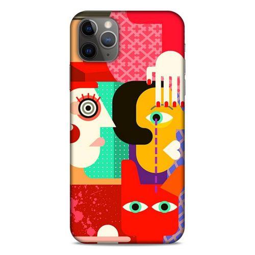 Lopard Apple Iphone 11 Pro Max Uyumlu Kılıf Soyut Sanat (15) Baskılı Antişok Kılıf