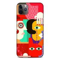 Lopard Apple Iphone 11 Pro Max Uyumlu Kılıf Soyut Sanat (15) Baskılı Antişok Kılıf