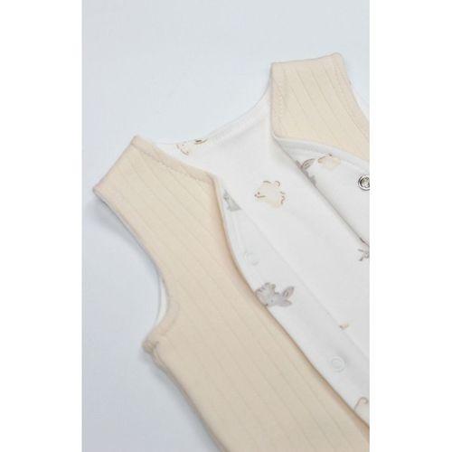 Bistyle Yelek Çift Taraflı With You Family 18113 Bej