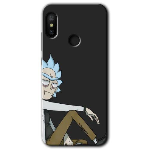 Potkal Hediye Fabrikası Xiaomi Redmi Note 6 Pro Kılıf HD Desen Baskılı Arka Kapak - Rick