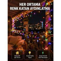 5 Metre Şeffaf Kablo Led Peri Işığı 50 Ampullü Dekoratif Led Yeni Nesil