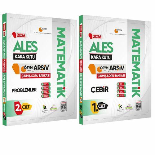 2026 ALES MATEMATİK Kara Kutu 1 -2 Cilt ÖSYM Çıkmış Soru Bankası 2li Set Konu Özetli Dijital Çözümlü