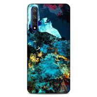 Lopard Huawei P Smart S 2020 Uyumlu Kılıf Soyut Sanat (40) Desenli Fit Silikon Kılıf