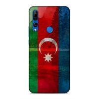Huawei Y9 Prime 2019 Uyumlu Kılıf Azarbaijan (43) Thin Fit Kılıf Bayrak Manzara
