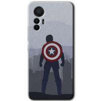 Xiaomi Mi 12 Lite HD Baskılı Kılıf + 9D Tam Ekran Koruyucu - Captain Avenger