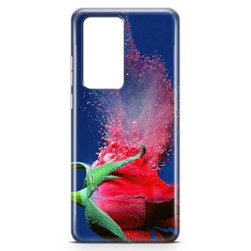 Huawei P40 Pro Kılıf Gül Kırıkları Arka Kapak Koruma Desenli Full Koruyucu
