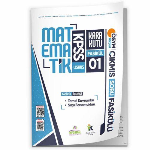 2026 KPSS Matematik Kara Kutu 1 Fasikül ÖSYM Çıkmış Soru Temel Kavramlar Sayı Basamakları ModülerSet