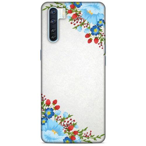 Lopard Oppo A91 Uyumlu Kılıf Bahar (18) Telefon Kılıfları Mavi Kırmızı