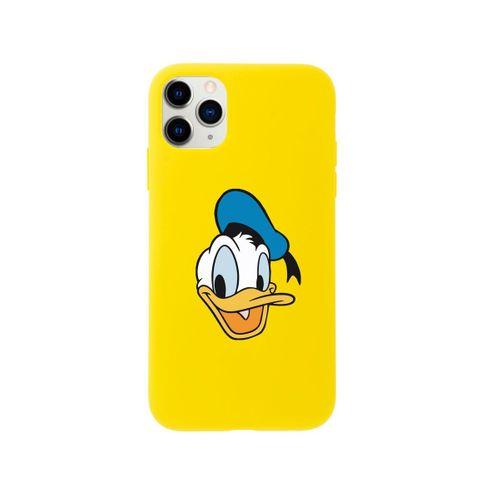 iPhone 11 Pro Max Daffy Duck Tasarımlı Sarı Telefon Kılıfı